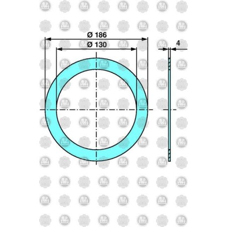 guarnizione paraolio interna in nylon assale bpw