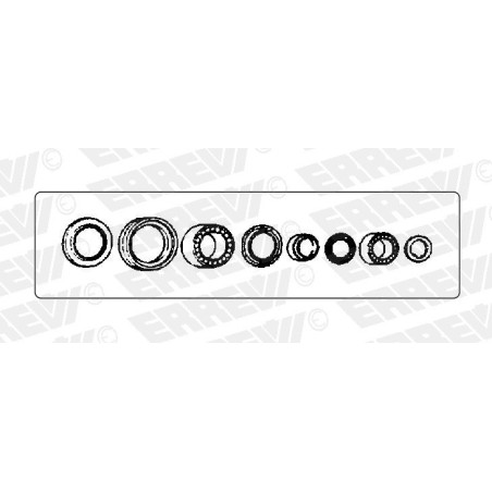 kit cuscinetto mozzo rimorchio bpw 8/9 ton serie h-k sistema eco plus