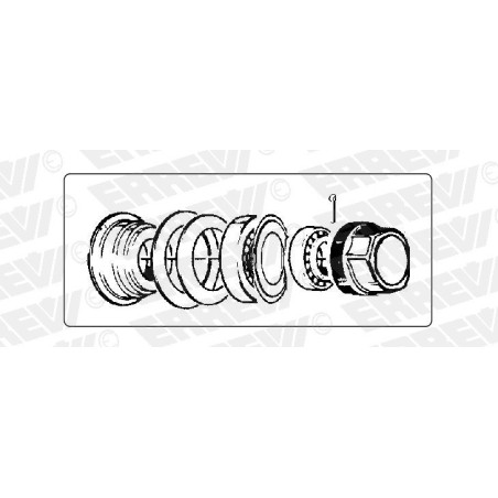 kit cuscinetto mozzo rimorchio bpw 8/9 ton sistema convenzionale