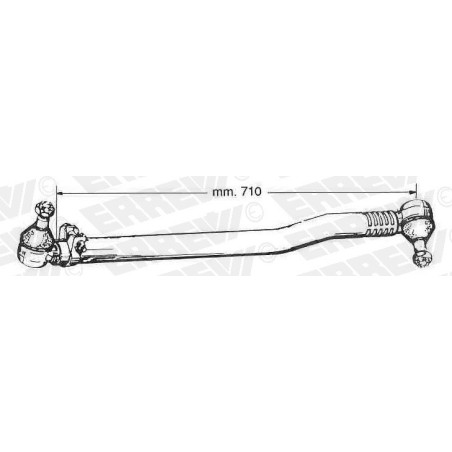tirante sterzo completo iveco 50/60/65.10/f10 90.13/f13 65.9z con servosterzo - cabina fissa l.710