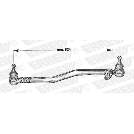 tirante sterzo completo mercedes actros actros mp2 atego axor i e ii l.824