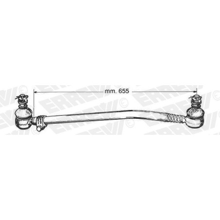Tirante Sterzo Completo L. 655 mm | Iveco Gamma Zeta 50.9 60.11 79.10 79.14 | Servosterzo