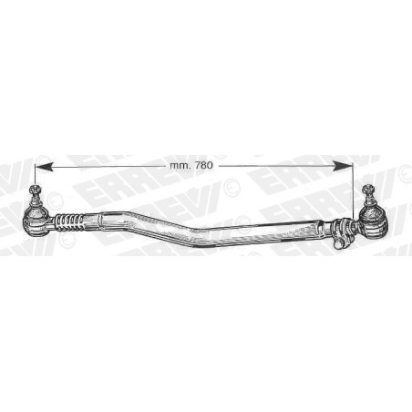 tirante sterzo completo nissan 35.08 35.09 35.095 eco t 100 lunghezza 780 mm