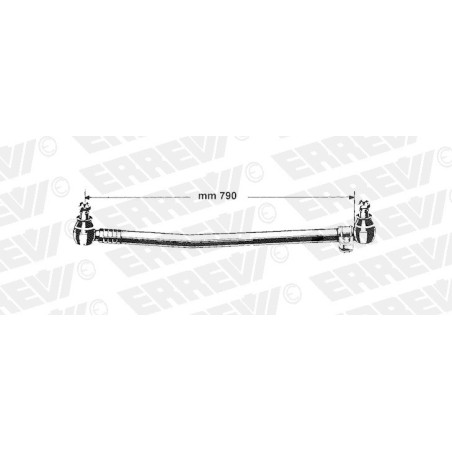 tirante sterzo completo mercedes atego i e ii l.790