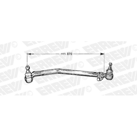tirante sterzo completo scania 3 serie l.870