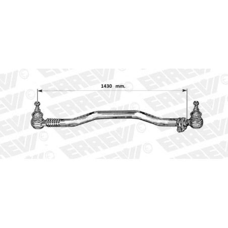 tirante sterzo completo iveco eurotrakker trakker cursor 190e31-e35-e37 260e44 340e38/e42/e44/e48 l.1430
