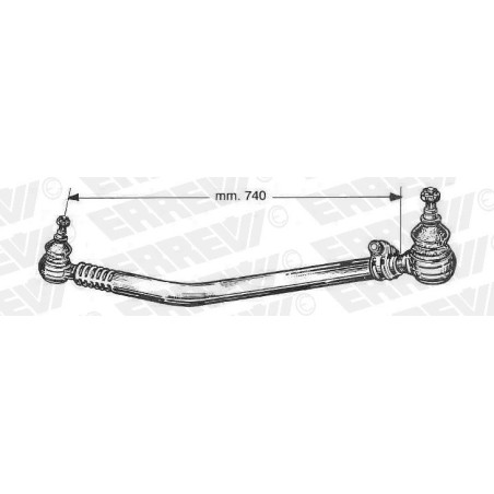 tirante sterzo completo mercedes 1314 1317 1320 l.740