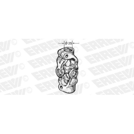 giunto piantone sterzo fiat iveco 170 190 300 330 gamma zeta d.int 25 l.120