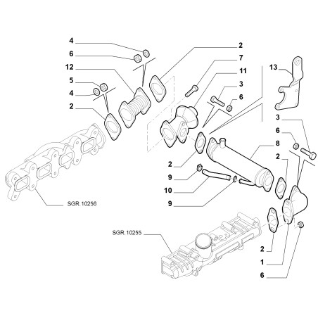 gomito scambiatore egr ducato 2.3