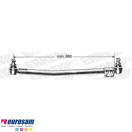 tirante sterzo completo iveco 190.26h/.30h 260.26h/.30h/.35h 330.26h/.30h 330.36 l.860