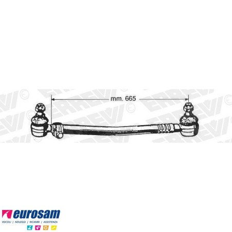 tirante sterzo completo iveco 95/109.14/z  l.665