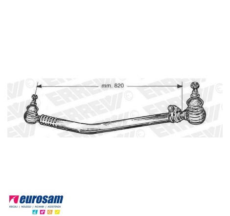 tirante sterzo completo daf...