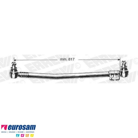 tirante sterzo completo mercedes 1626s/32s 1919s/26s/32s 2026/32 2226/32s (6x2-6x4) - l.817