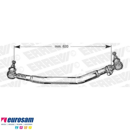 tirante sterzo completo volvo fl6 f12 l.820