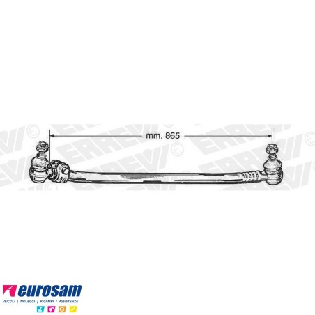 tirante sterzo completo iveco eurocargo 120e15-320e27 tector 130e18-320e28t l.865