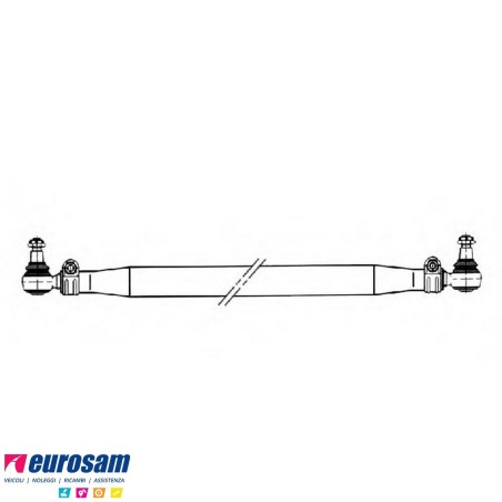 barra accoppiamento ruote nuda iveco turbostar turbotech l.1565