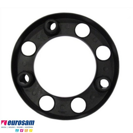 anello copriruota 8 fori in plastica nero