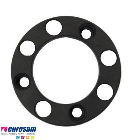 anello copriruota 8 fori in plastica nero