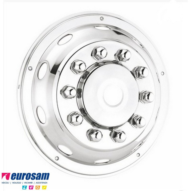 copriruota anteriore inox per cerchio 22,5 A2A-524F