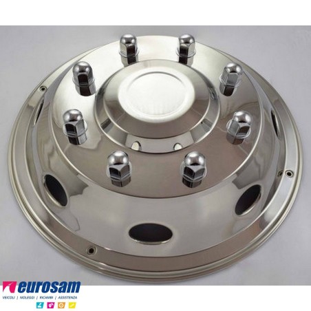 copriruota anteriore inox per cerchio 19,5