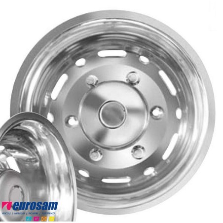 copriruota posteriore inox per cerchio 16