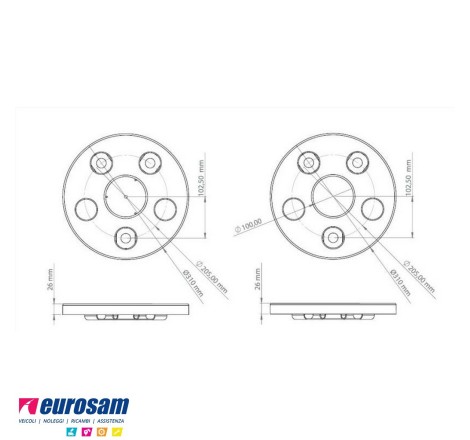 copriruota inox 6 fori...