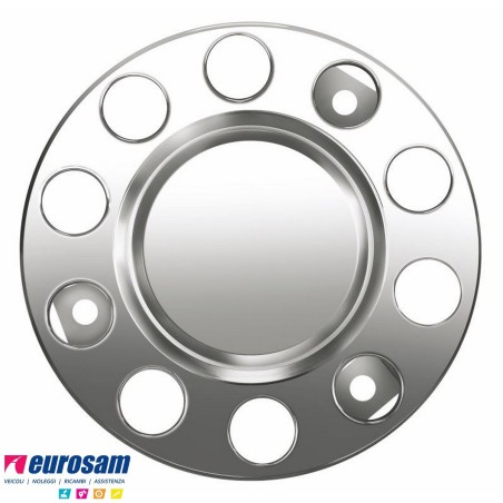 anello copriruota 10 fori inox fissaggio 3 punti