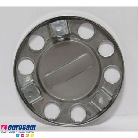anello copriruota 10 fori inox cerchio 22,5 tre punti fissaggio