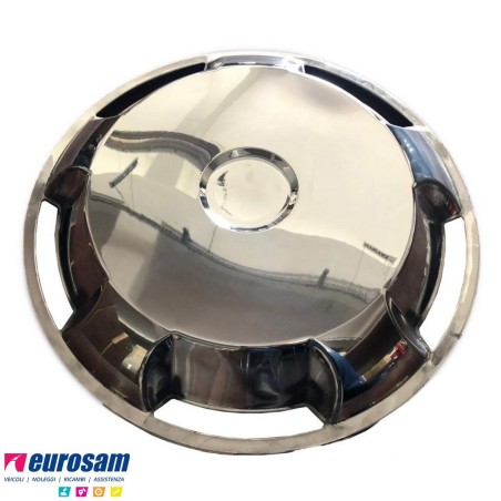 copriruota anteriore inox cerchio 22,5 mercedes