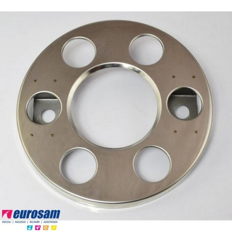 anello copriruota inox 6 fori per cerchio 17,5