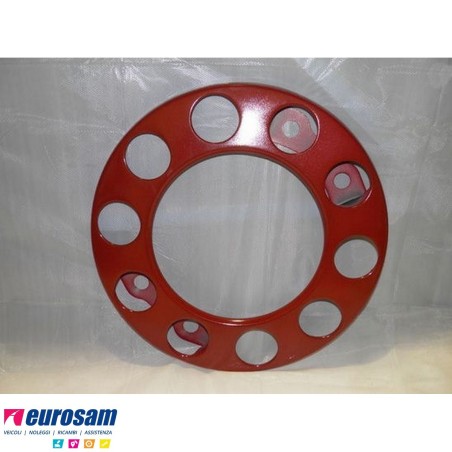 copriruota 10 fori d.425 ferro rosso daf mercedes