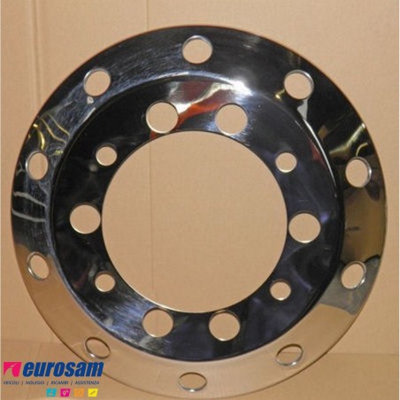 copriruota anteriore inox per cerchio 22,5