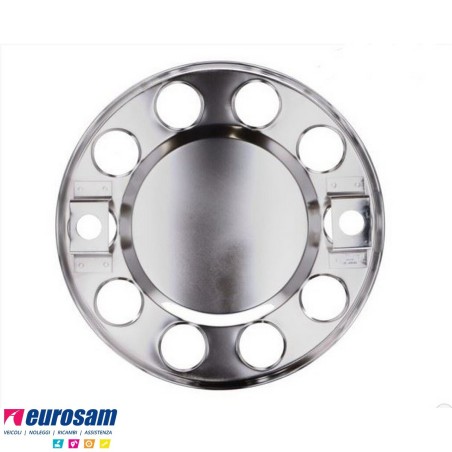 anello copriruota 10 fori inox foro 32mm cerchio 22,5
