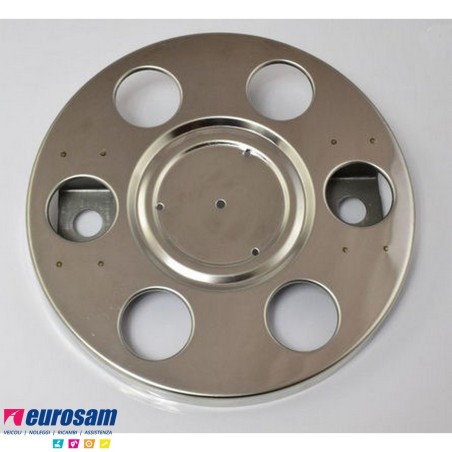 anello copriruota 6 fori inox d.310 colonnina 24mm