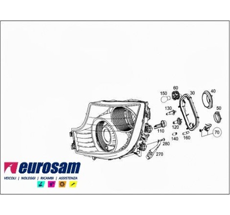 Proiettore Faro Xenon Sx...