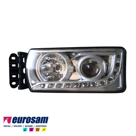 Proiettore Faro Dx Led Con Luce Diurna Iveco Stralis Hi-Way