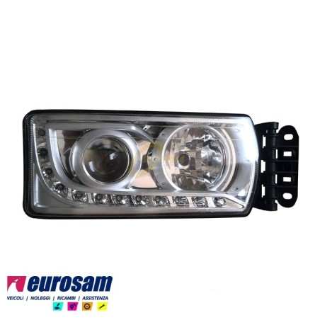 Proiettore Faro Sx Led Con Luce Diurna Iveco Stralis Hi-Way