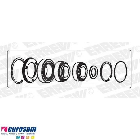 Kit cuscinetto mozzo rimorchio BPW 6,5/8/9 ton serie HS-HZ-SH-SKH-KH sisto Eco Plus III