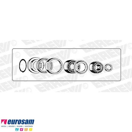 Kit cuscinetto mozzo rimorchio BPW 8/9 ton serie H-K-N sistema Eco - Eco-Maxx