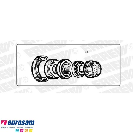 Kit cuscinetto mozzo rimorchio BPW 10/12 ton sistema convenzionale serie N