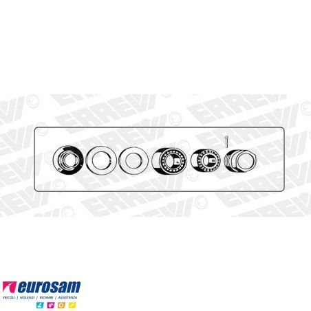Kit cuscinetto mozzo rimorchio BPW 10/12 ton sistema convenzionale