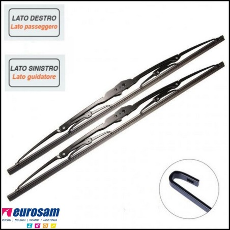 Coppia spazzole tergicristallo 550 mm Fiat Ducato modello 230 e 244