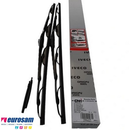Coppia spazzole tergicristallo 600 mm Iveco Daily con ugello acqua