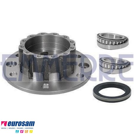 Mozzo ruota posteriore Iveco TurboDaily 59.12 Eurocargo 60/65/75E Tector 75E13/E15/E18 con cuscinetti OE quality e paraolio