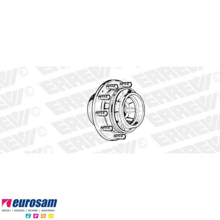 Mozzo ruota posteriore nudo Iveco 170 190.20/.26 180.24/.26 190.30/.38 240.30/.38 330.26/.30/.35 con colonnette