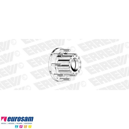 Mozzo ruota posteriore nudo Iveco Eurocargo 120/150/170/260E15/E18/E21/E23 con colonnette