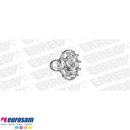 Mozzo ruota anteriore nudo Iveco Eurocargo Tector 170E18/E21/E23/E24/E27/E28 Eurotech/Star/trakker Stralis Cursor con colonnette