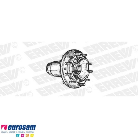 Mozzo ruota anteriore nudo Iveco Eurotech/star/trakker Cursor Stralis 190-260E24/E31/E34/E35/E39/E43/E48/S40/S43/S48 con colonne