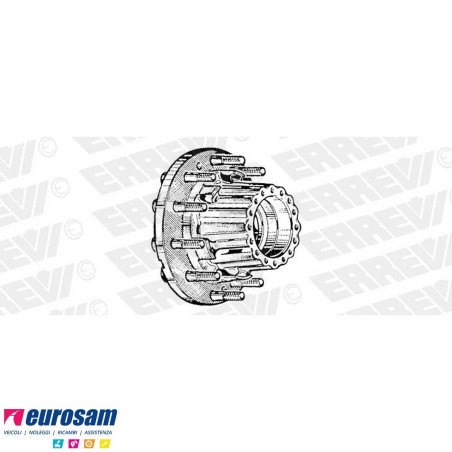 Kit Mozzo ruota posteriore Iveco Eurotech Eurostar Stralis Cursor con cuscinetti paraoli colonnette