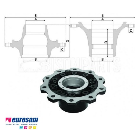 Kit Mozzo ruota anteriore...